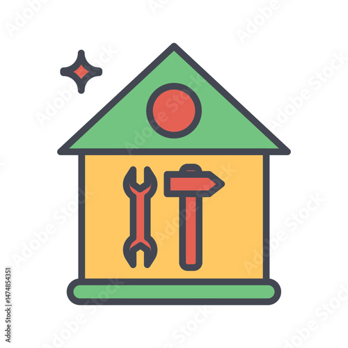 House Renovation Vector Icon