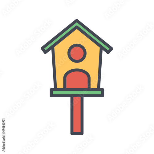 Birdhouse Vector Icon