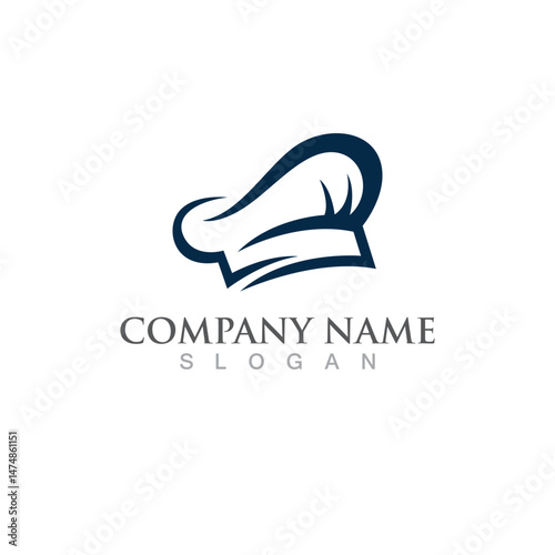 Hat chef logo template
