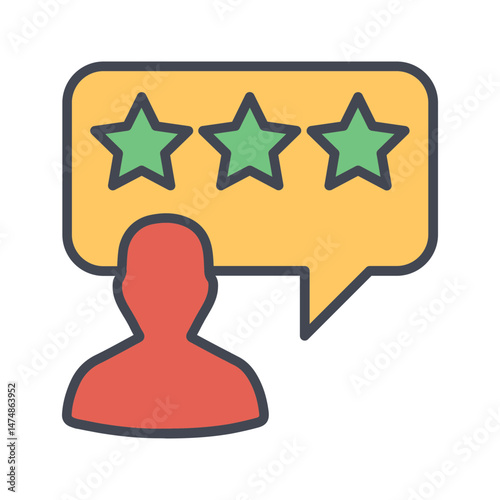 Testimonial Showcase Vector Icon