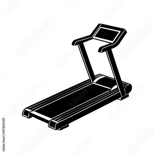 a treadmill vector art