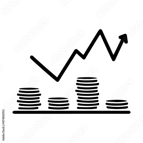Investment Icon That Visually Represent Growth and Wealth