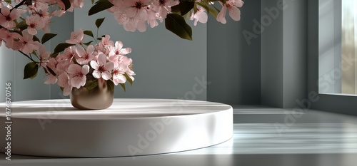 Fresh Blossoms in a Modern Interior Setting With Minimalistic Design