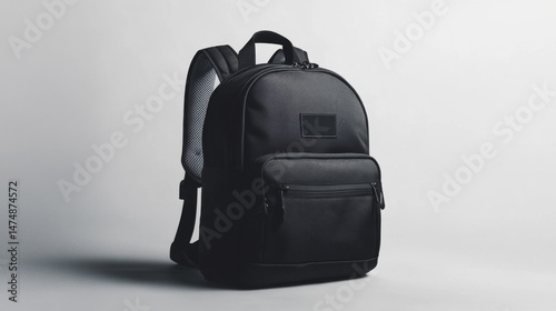Stylish black backpack for everyday use.