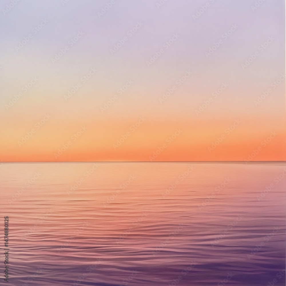 Fototapeta premium Tranquil sunset over calm water