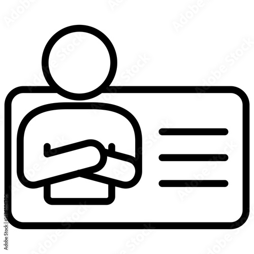 User Identity Card Icon