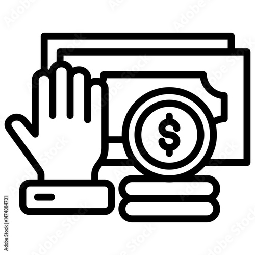 Financial Refusal Icon