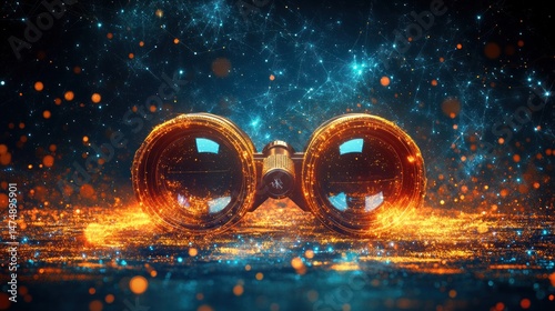 Binoculars, futuristic, exploration