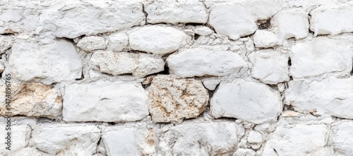White stone wall texture