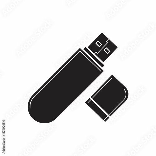 USB Flash Drive Vector Design.