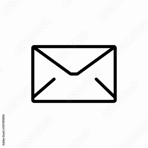 Email message envelope mail icon vector sign