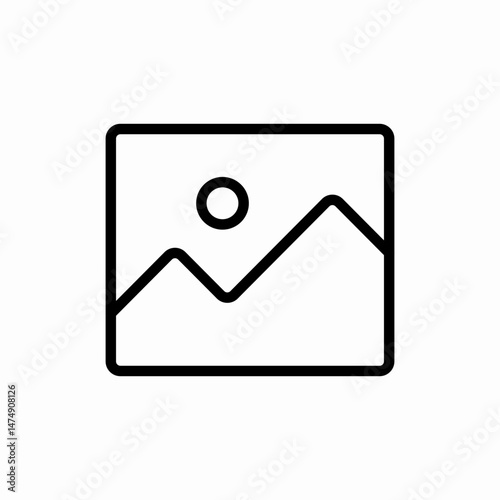 Image photo picture gallery icon vector sign