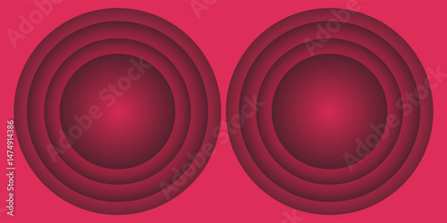 red gradient  round circle abstract backgound