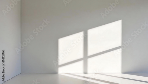 Wallpaper Mural Sunlit wall casting window shadow Torontodigital.ca