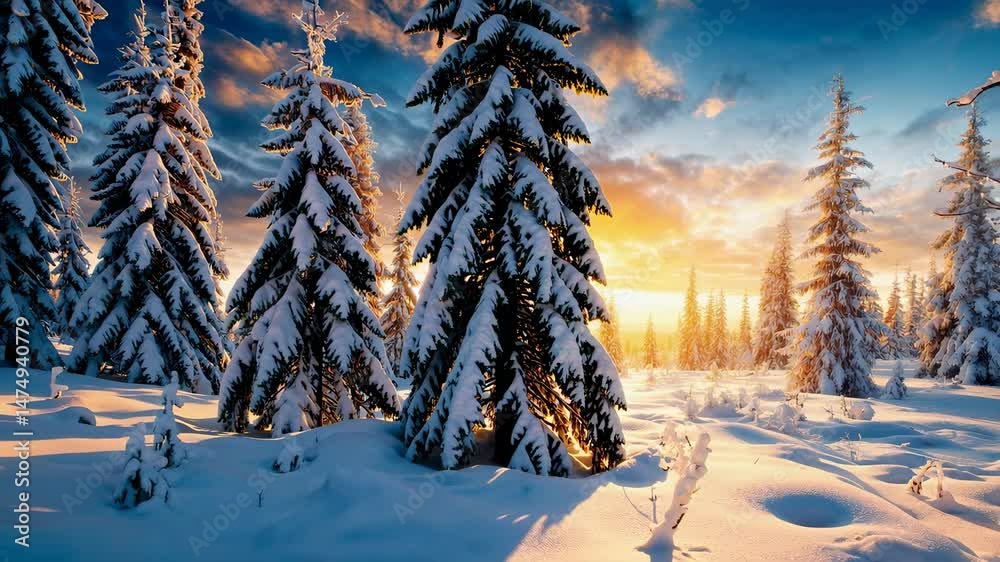 Im Erzgebirge bot sich an einem kalten Wintertag ein atemberaubender Morgen mit einem Sonnenaufgang und einer kleinen Holzhütte im Hintergrund