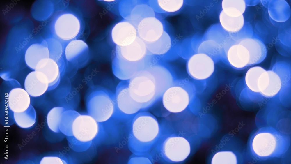Obraz premium Abstract blue bokeh background