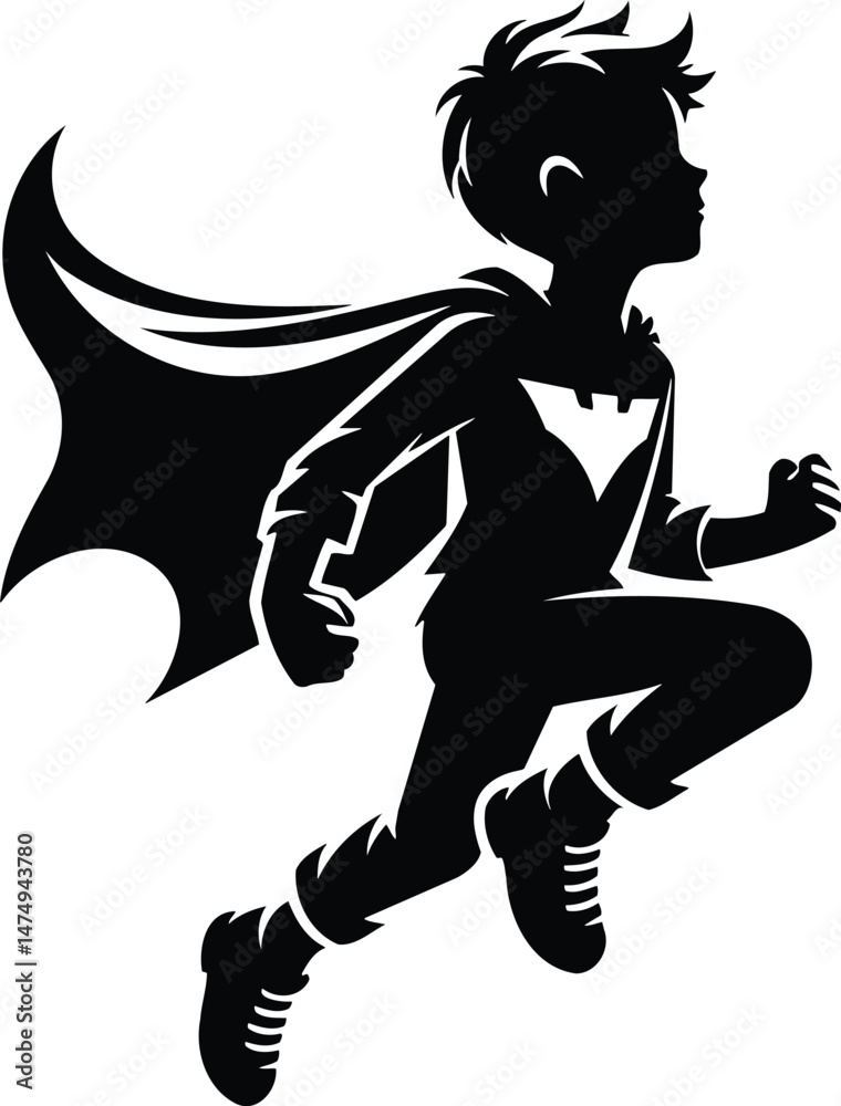 Fototapeta premium Youngster Playing Hero