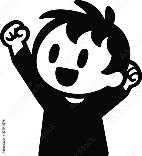 Raising Hand Figure