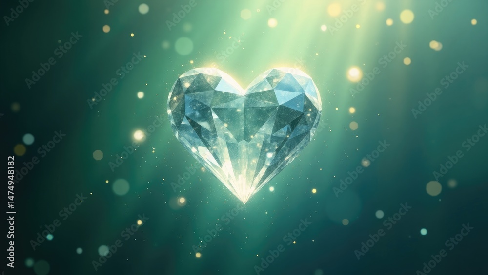 Fototapeta premium heart in the water