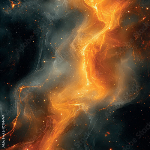 image of colored stains on a black background, abstraction
