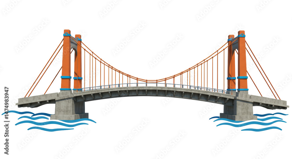Obraz premium Isolated Bridge