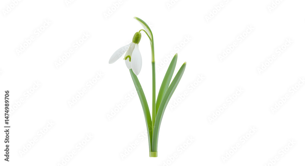 Isolated Snowdrop Flower Isolated Snowdrop Flower