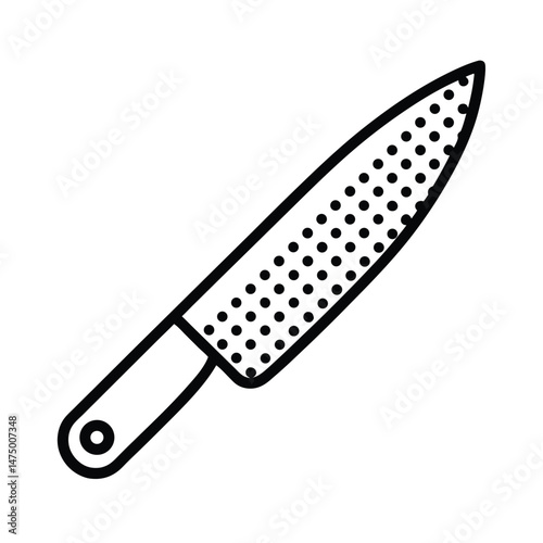 A sleek black and white vector illustration of a metal file tool used for smoothing and shaping surfaces