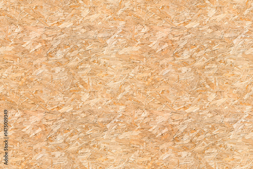OSB Oriented strand board wood house seamless background texture – pattern of flat fibreboard building panel from wooden chip material used in construction of floor, roof and walls.