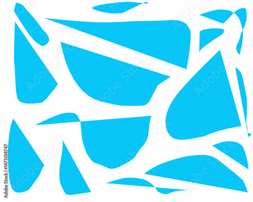 Abstract blue and white color background with stunning wavy pattern. The Background set features bold blue lines on a white background. Psychedelic pattern vector.