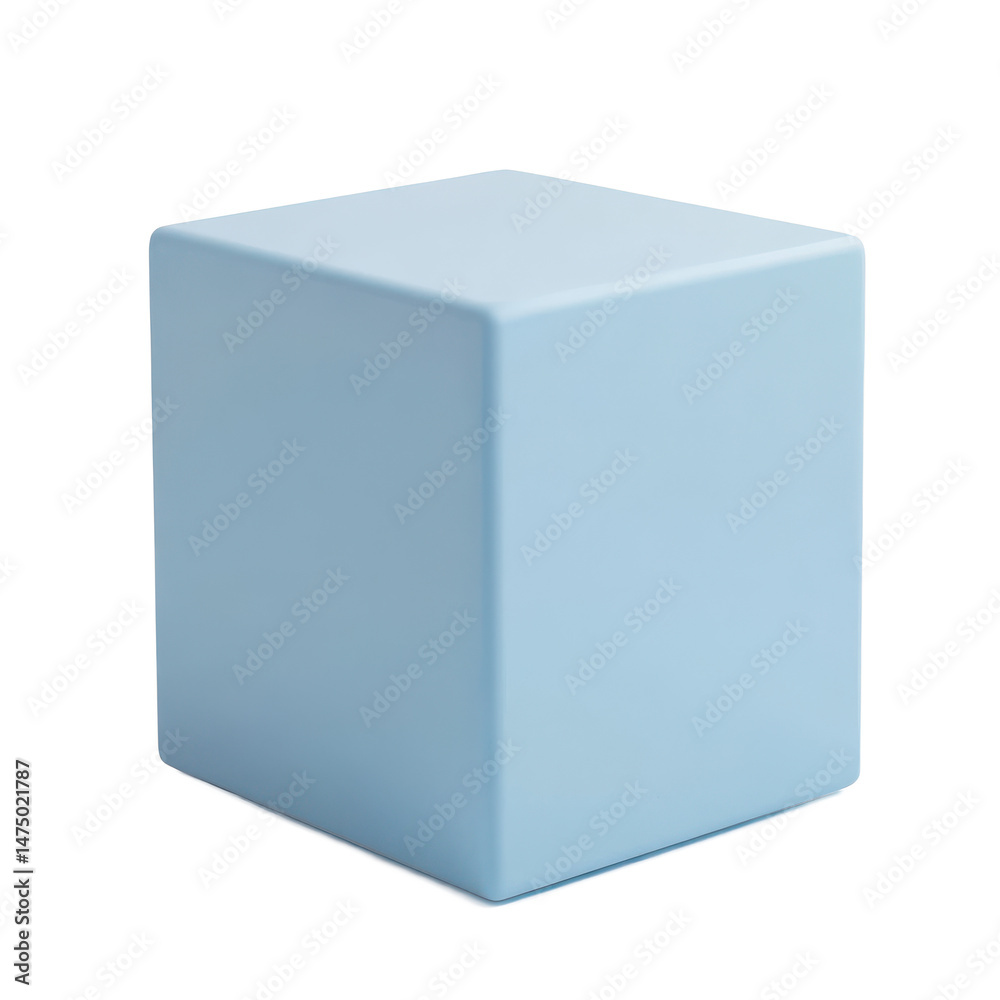 Light blue cube render isolated on black background for graphic design and illustration projects 3d model Light blue cube render isolated on black background for graphic design and illustration projects 3d model