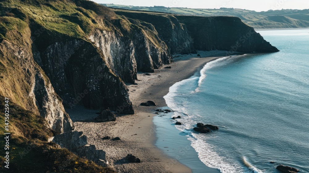Obraz premium Coastal landscape scenic view