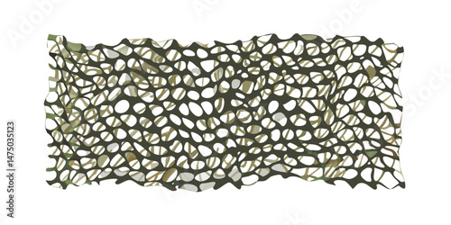 Desert camouflage net icon in flat style