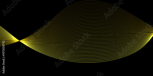 Wallpaper Mural Abstract orange wavy on white background, Orange abstract line waves on white background. golden or yellow wave and curve lines background. Torontodigital.ca