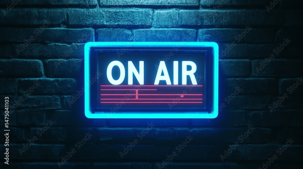 Fototapeta premium neon on air sign