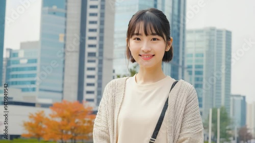portrait of a smiling young woman