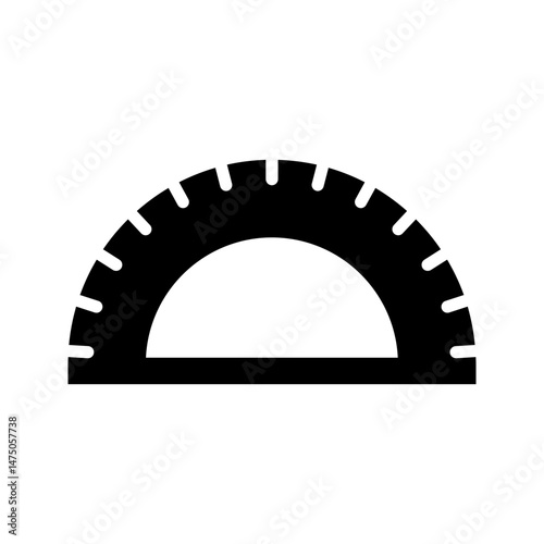 Vector illustration design of ruler bow stationery icon filled in vector illustration, this vector is suitable for icons, logos, illustrations, stickers, books, covers, etc.