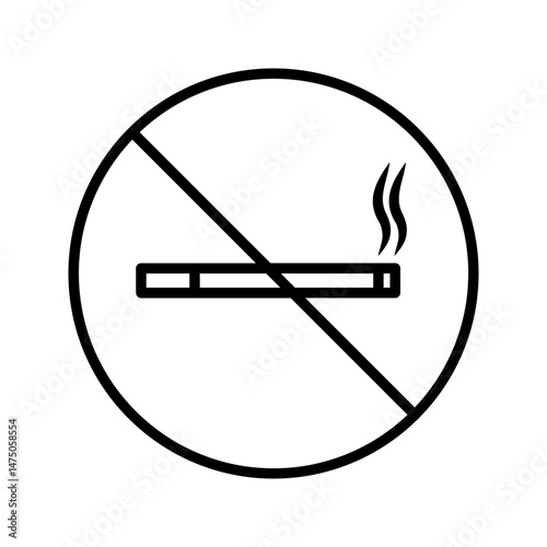 Vector of no smoking sign. no smoking icon. no smoking logo