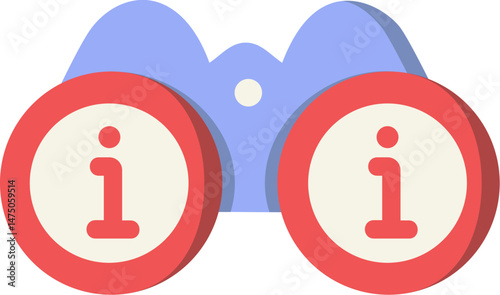 Search Info Flat Icon