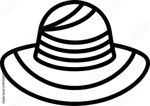 vector illustration of a hat