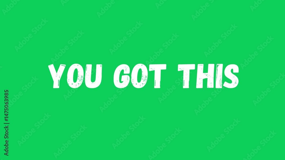 You Got This Motivational Quote In Bold White Typography On Green Background, Inspirational Design For Posters And Social Media You Got This Motivational Quote In Bold White Typography On Green Background, Inspirational Design For Posters And Social Media
