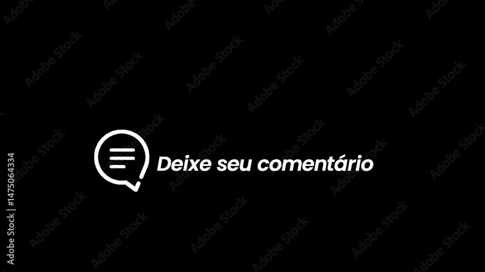 Animação Deixe seu comentário