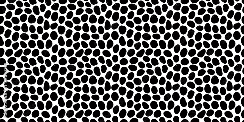 Irregular spotted seamless pattern with hand drawn pencil textured organic shapes. Horizontal background with sketchy scribble spots in Black and white colors Irregular spotted seamless pattern with hand drawn pencil textured organic shapes. Horizontal background with sketchy scribble spots in Black and white colors