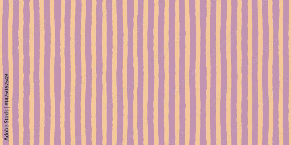 Pastel striped seamless pattern with hand drawn pencil textured lines. Fun background with sketchy scribble stripes in yellow and pale pink colors.