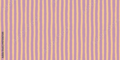 Pastel striped seamless pattern with hand drawn pencil textured lines. Fun background with sketchy scribble stripes in yellow and pale pink colors.