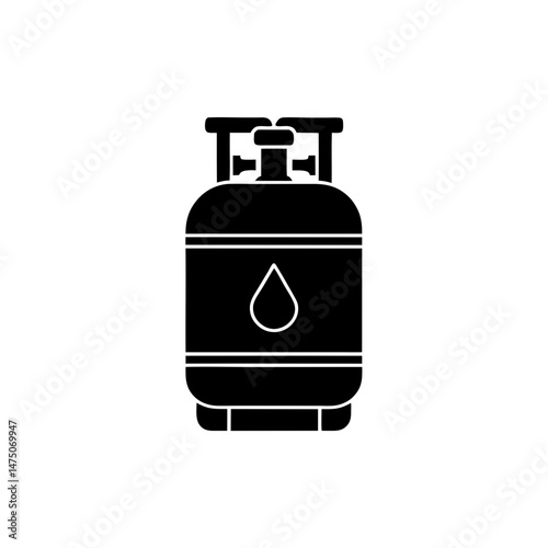 creative details Outline silhouette Gas cylinders icon Vector Illustration 