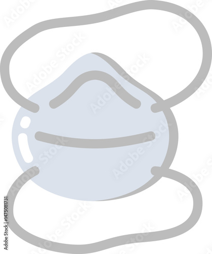 Face Mask Flat Icon