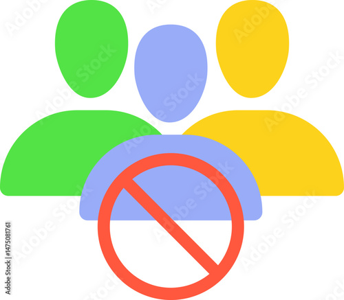 Social Distancing Flat Icon