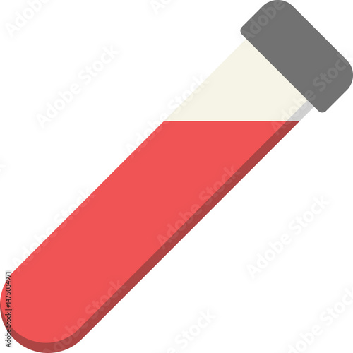 Blood Tube Flat Icon