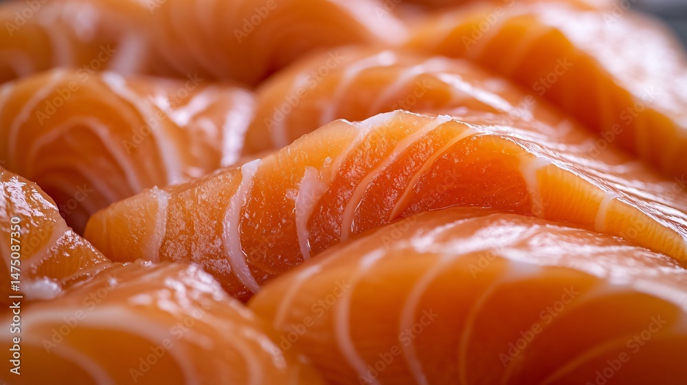 Slicing fresh salmon for sushi preparation japanese cuisine food photography culinary studio close-up art of cooking Slicing fresh salmon for sushi preparation japanese cuisine food photography culinary studio close-up art of cooking