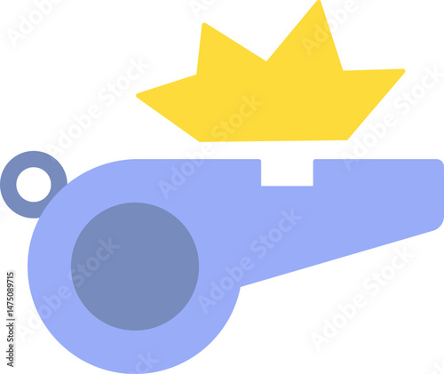 Emergency Whistle Flat Icon
